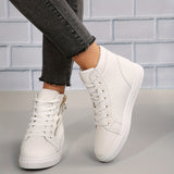 Nomi | Casual hoge sneakers voor dames met rits - stevig en modieus