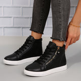 Nomi | Casual hoge sneakers voor dames met rits - stevig en modieus
