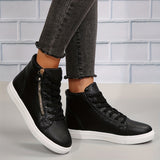 Nomi | Casual hoge sneakers voor dames met rits - stevig en modieus
