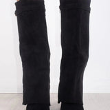 Elvira Enkellaarsjes voor Dames | Elegante laarzen met plateauzool, blokhak en rits