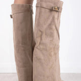 Elvira Enkellaarsjes voor Dames | Elegante laarzen met plateauzool, blokhak en rits