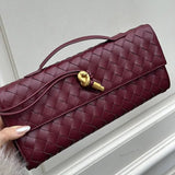 Isla | Zwarte Geweven Leren Schoudertas – Moderne Luxe