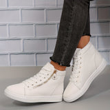 Nomi | Casual hoge sneakers voor dames met rits - stevig en modieus