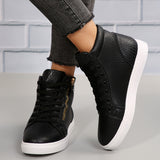 Nomi | Casual hoge sneakers voor dames met rits - stevig en modieus