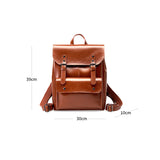 Meliora | Vintage Bruin Leren Rugzak – Klassiek, Duurzaam & Stijlvol