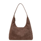 Evie | Minimalistische Vegan Suede Hobo Tas – Tijdloos & Chic