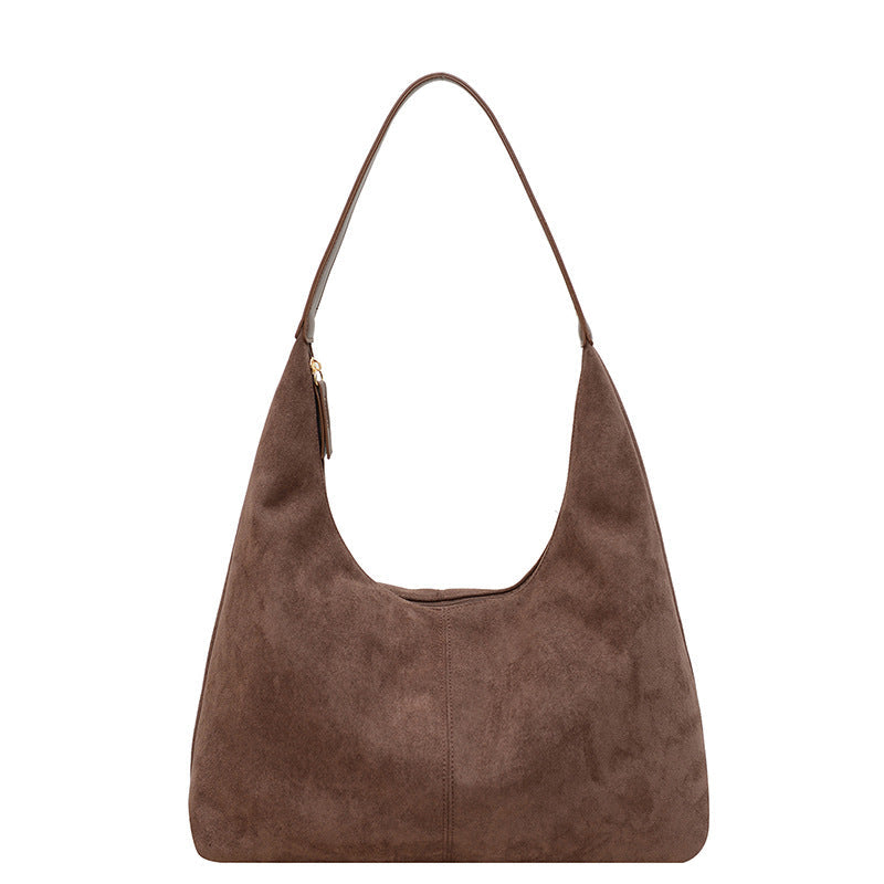 Evie | Minimalistische Vegan Suede Hobo Tas – Tijdloos & Chic