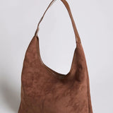 Evie | Minimalistische Vegan Suede Hobo Tas – Tijdloos & Chic