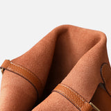 Azrielle | Premium Vegan Leer Litchi Grain Buckle Tas met Handvat en Binnenzak