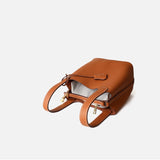 Azrielle | Premium Vegan Leer Litchi Grain Buckle Tas met Handvat en Binnenzak