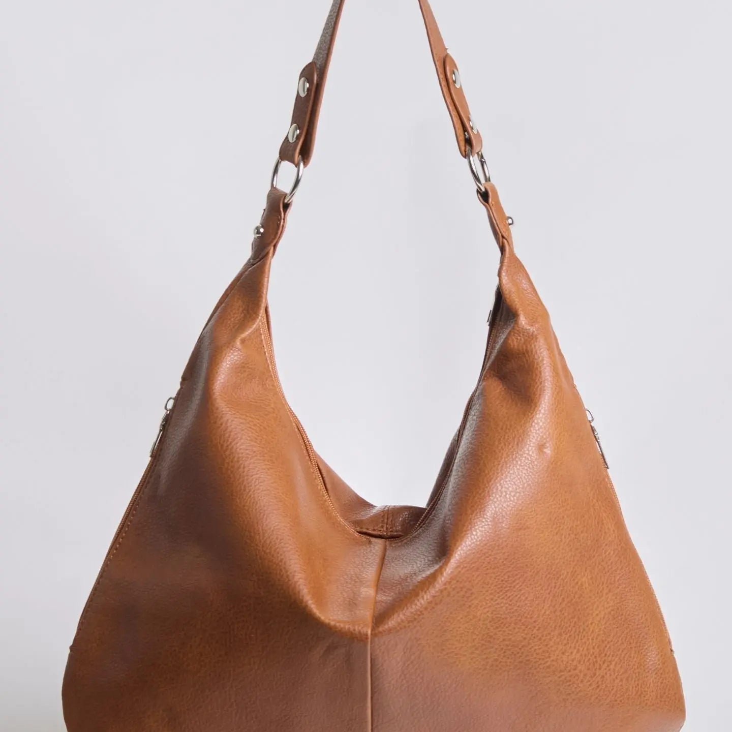 Kaia | Luxe Zwarte Leren Hobo Tas – Tijdloze Elegantie & Dagelijks Comfort