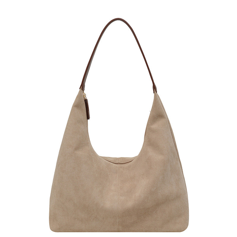 Evie | Minimalistische Vegan Suede Hobo Tas – Tijdloos & Chic